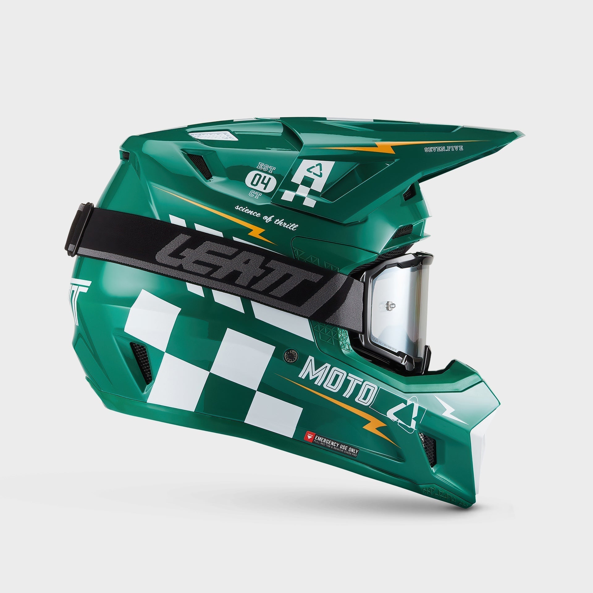 Kit Casco Moto 7.5|Verde|XS 53-54cm