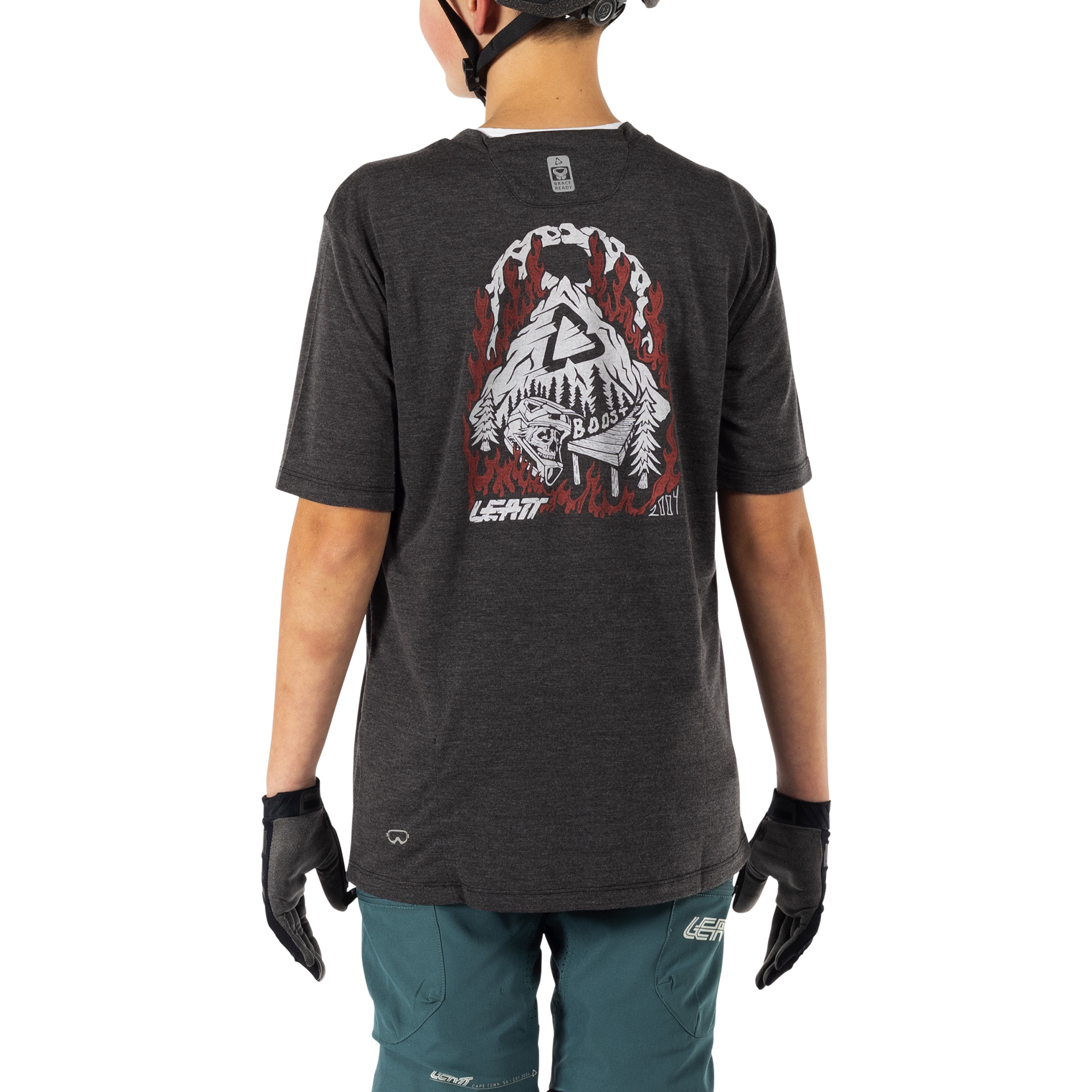 Maglia MTB ALLMTN 2.0 a manica corta leggera e traspirante per bambino