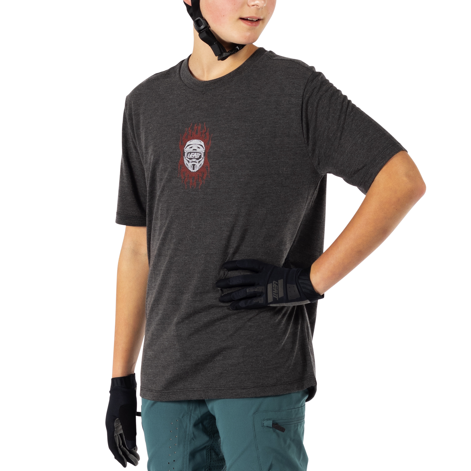 Maglia MTB ALLMTN 2.0 a manica corta leggera e traspirante per bambino