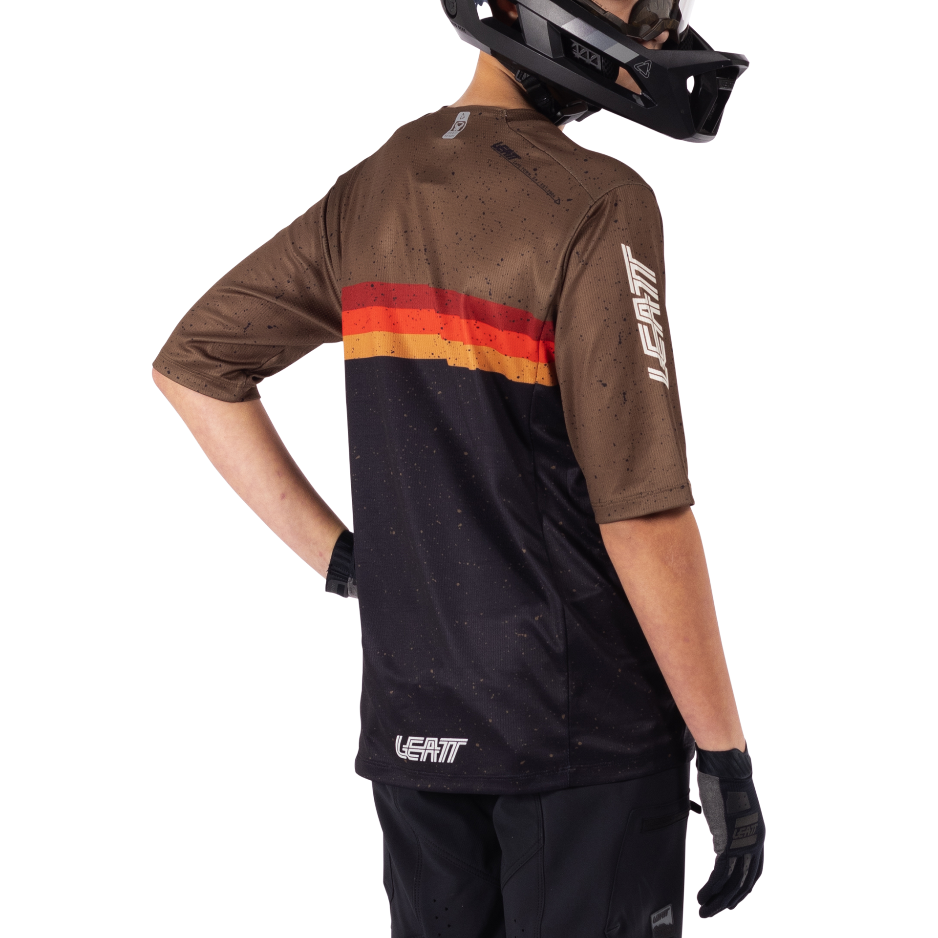 Maglia MTB Enduro 3.0 elastica con maniche a tre quarti per bambino