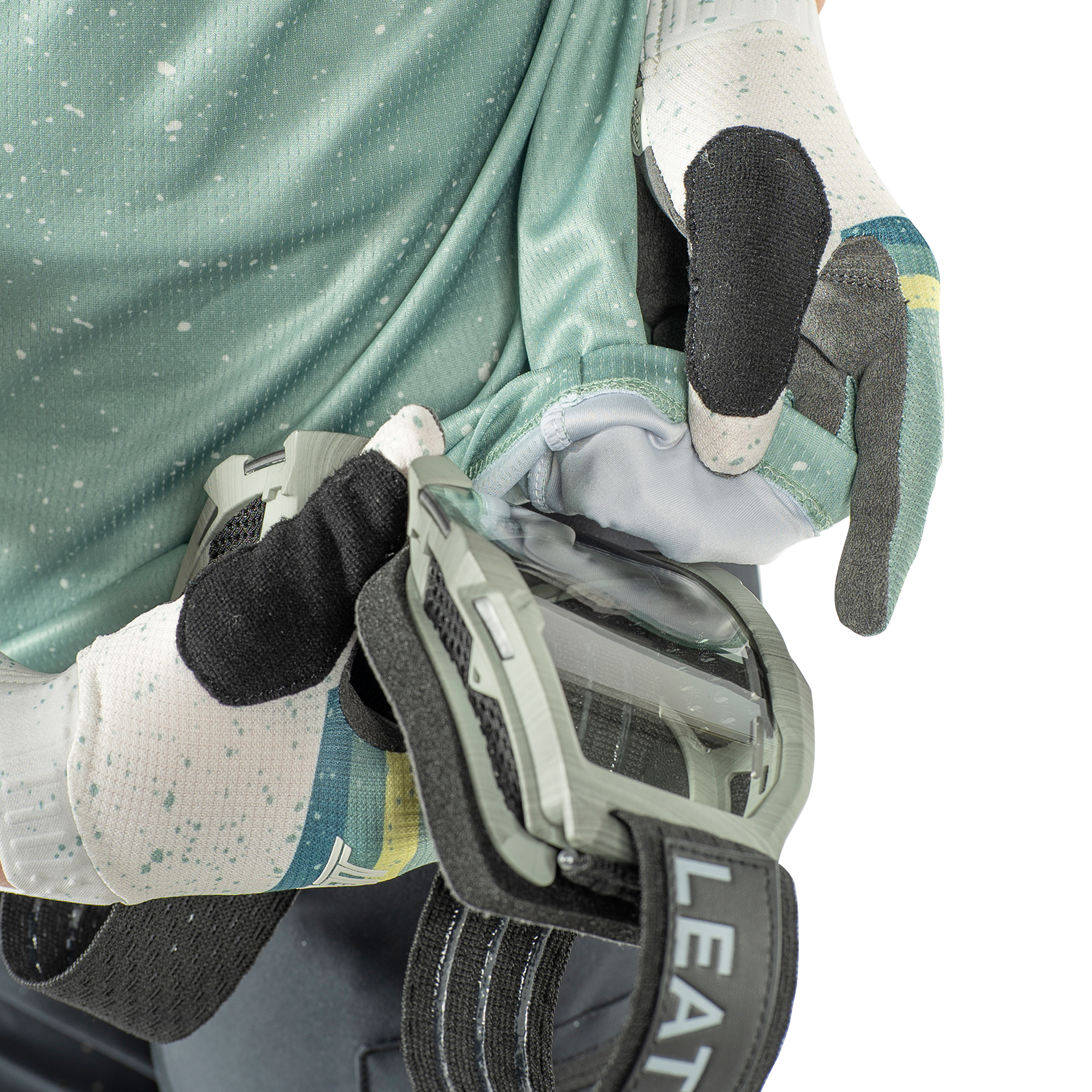 Maglia MTB Enduro 3.0 elastica con maniche a tre quarti per bambino