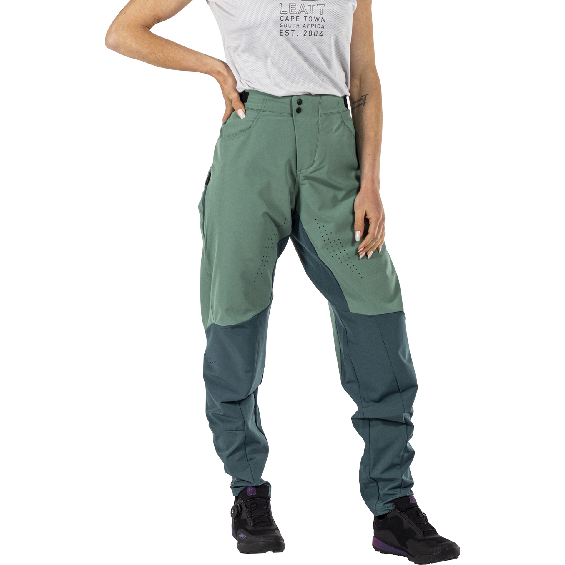 Pantaloni MTB lunghi Trail 2.0 elasticizzati e ultraleggeri da donna