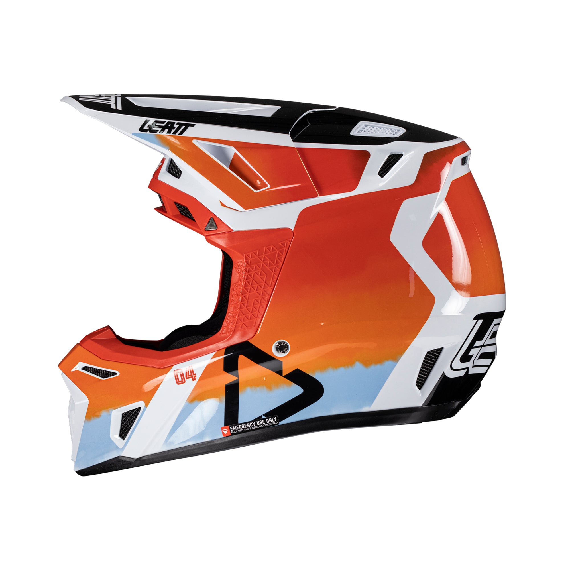 Casco motocross 8.5 in fibre composite con maschera inclusa