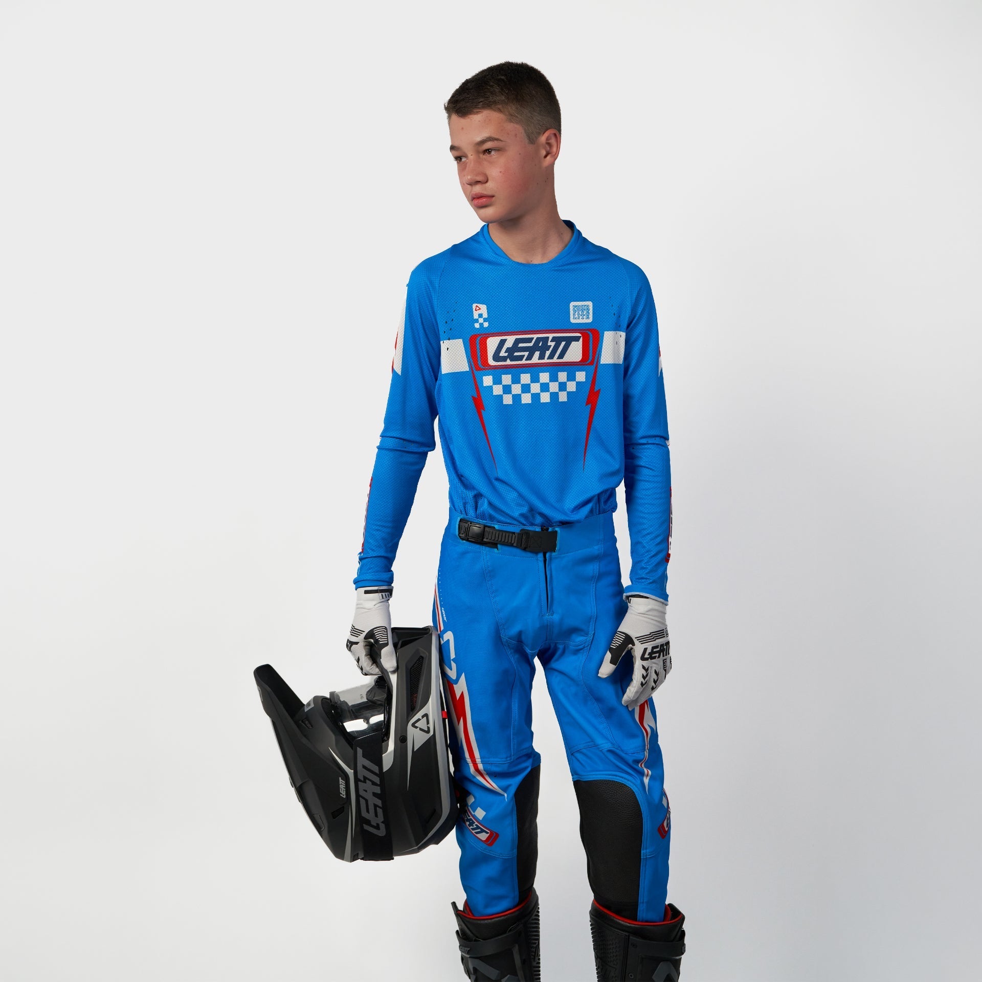 Pantaloni Moto 4.5 Junior #S/EU120/130cm Nero/Grigio Stealth V26