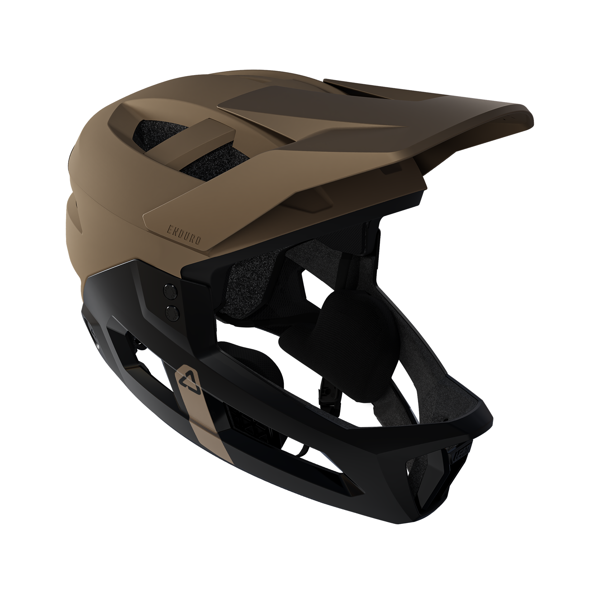 Leatt Casco MTB Enduro 3.0 Uomo, 3-in-1 Convertibile, Marrone, Taglia L, Con Tecnologia Turbine 360°