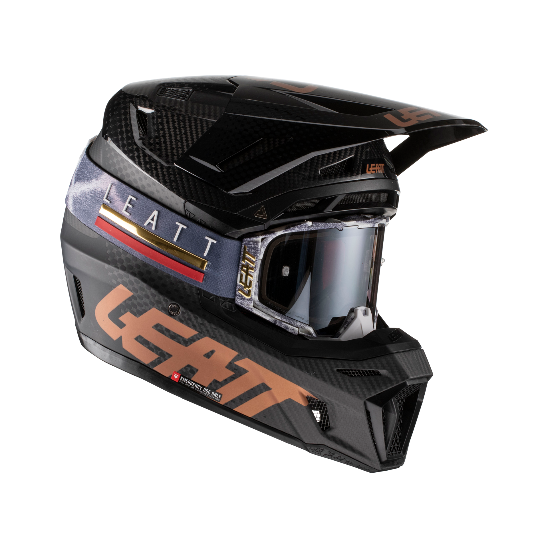Kit casco Moto 9.5 Carbon con maschera 6.5 Iriz