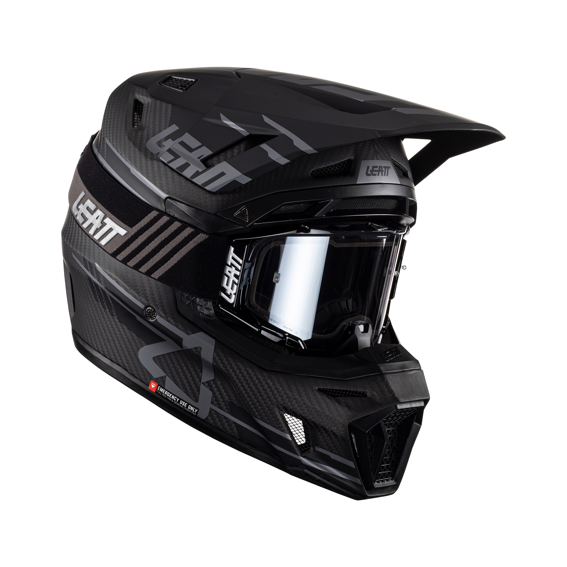 Kit casco Moto 9.5 Carbon con maschera 6.5 Iriz