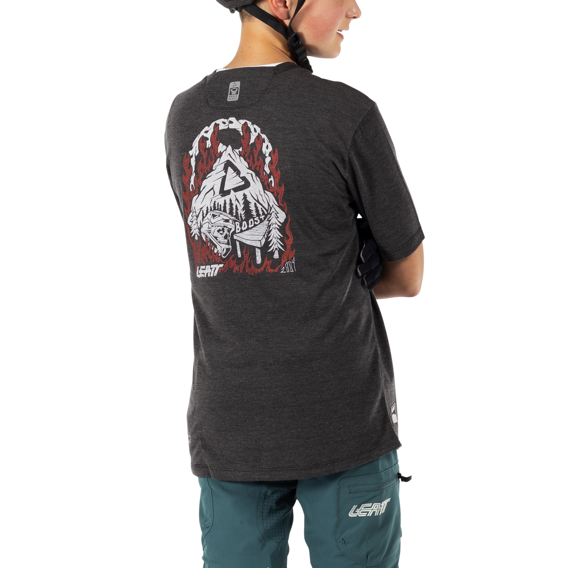 Maglia MTB ALLMTN 2.0 a manica corta leggera e traspirante per bambino