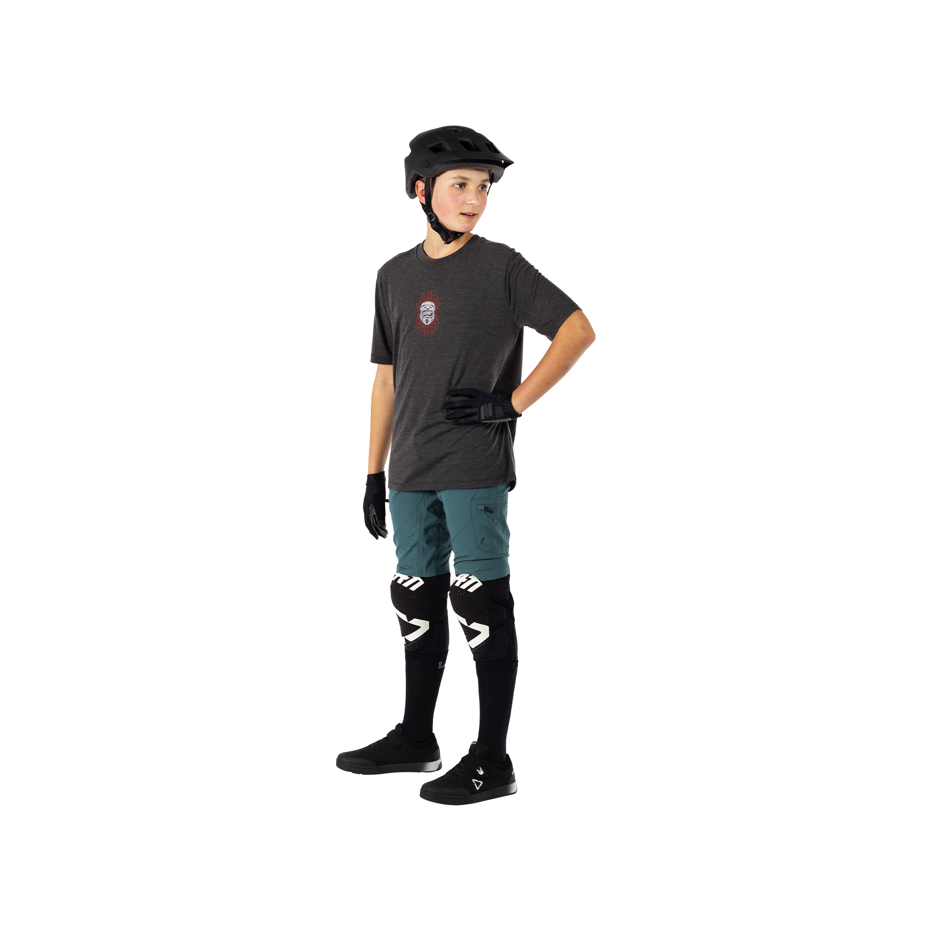 Maglia MTB ALLMTN 2.0 a manica corta leggera e traspirante per bambino