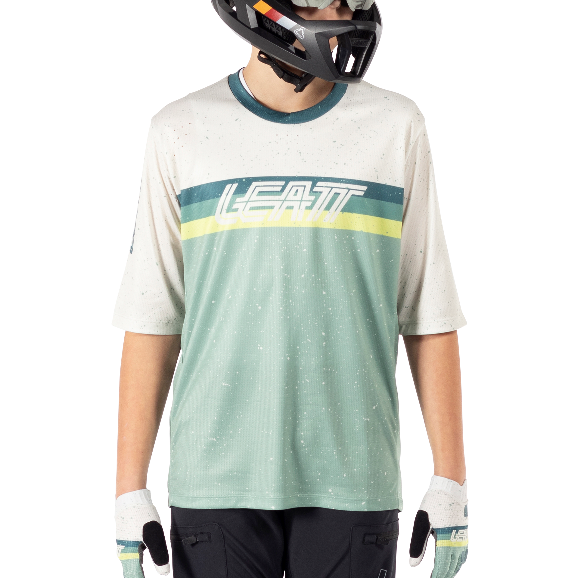 Maglia MTB Enduro 3.0 elastica con maniche a tre quarti per bambino