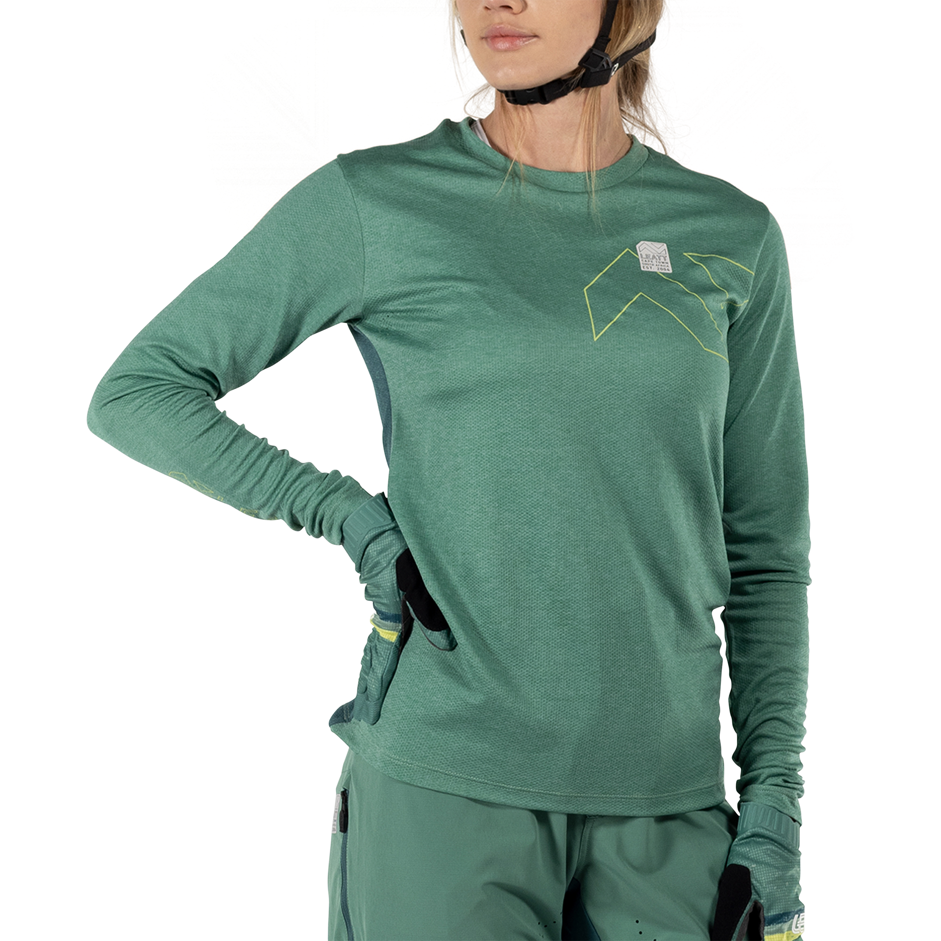 Maglia MTB Trail 3.0 a manica lunga in tessuto leggero Ice-Yarn da donna