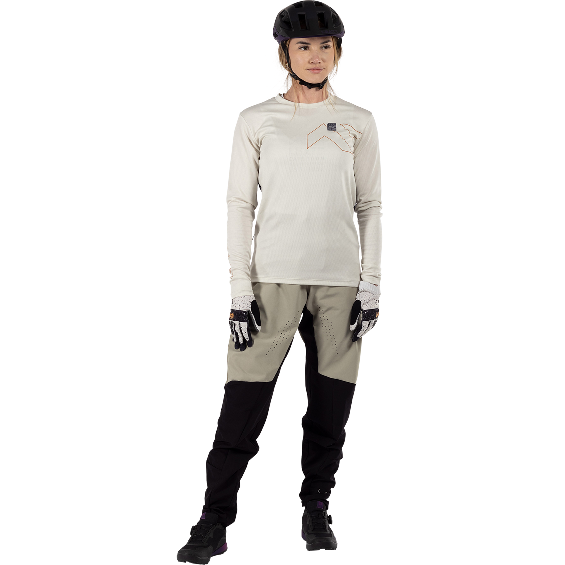 Maglia MTB Trail 3.0 a manica lunga in tessuto leggero Ice-Yarn da donna