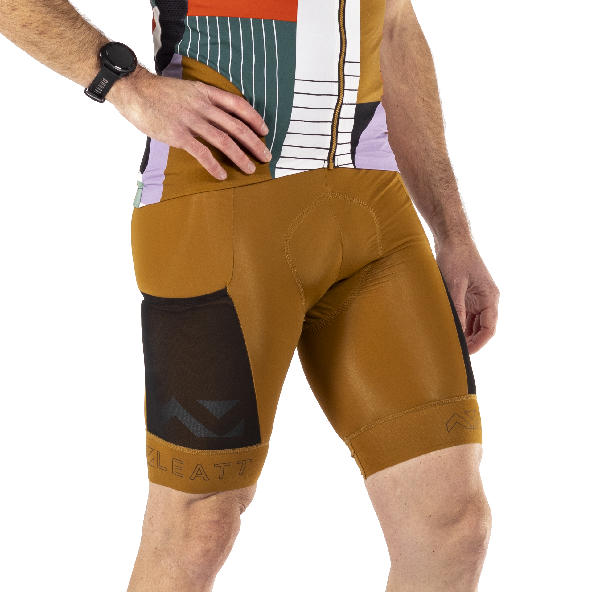 Pantaloncini MTB corti Endurance 5.0 ventilati con dettagli riflettenti