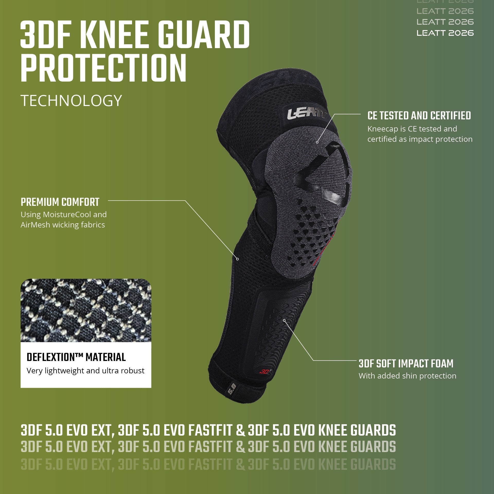 Kneepad Force III TSG Knee- and Shinguards in black - TITUS Kneepad Force III TSG Knee- and Shinguards in black - TITUS