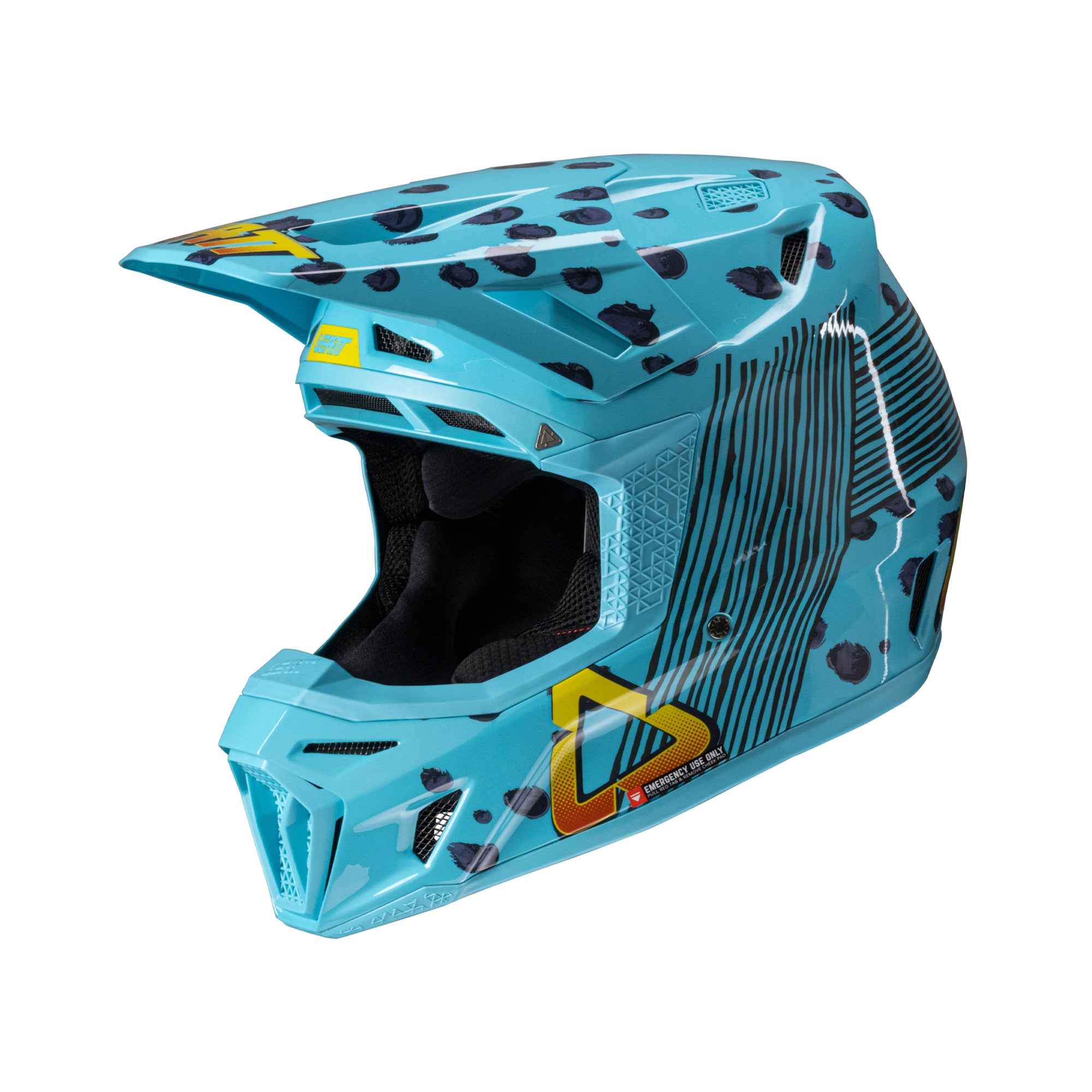 Casco motocross 8.5 in fibre composite con maschera inclusa