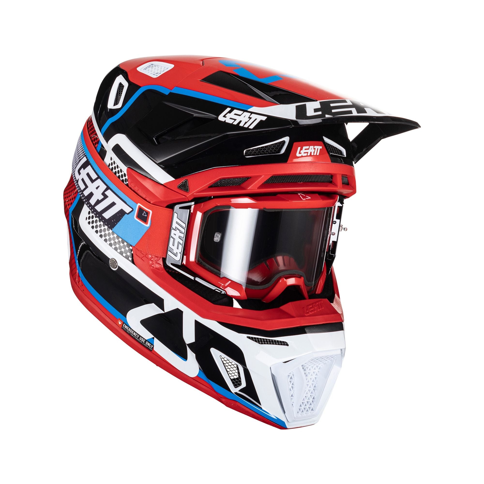 Casco moto 8.5 Composite protettivo con maschera da motocross inclusa